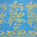 Cotton Dhakai Jamdani-JaalCyan