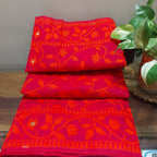 Cotton Dhakai Jamdani-JaalMaroon