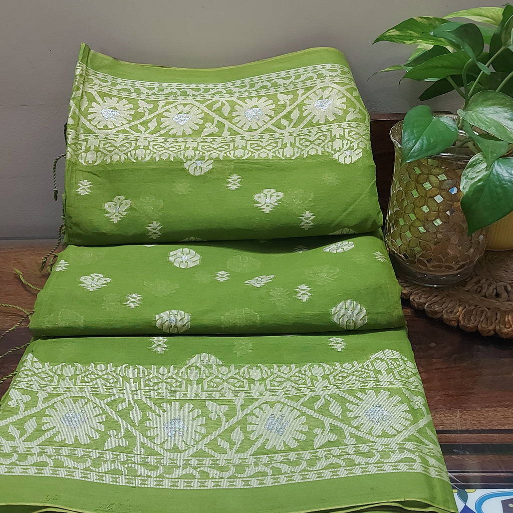 Banarasi Cotton-WeaveGreen