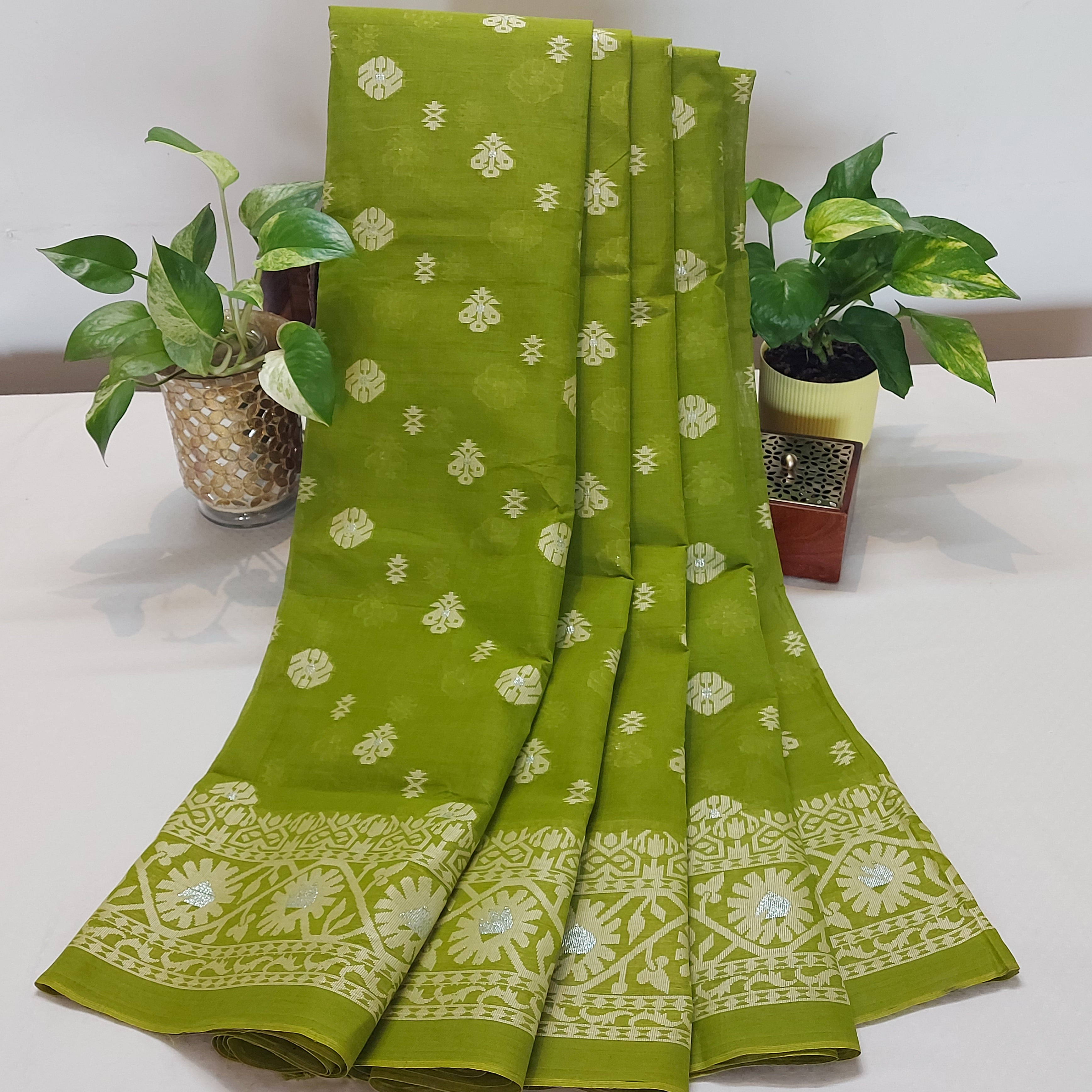 Banarasi Cotton-WeaveGreen