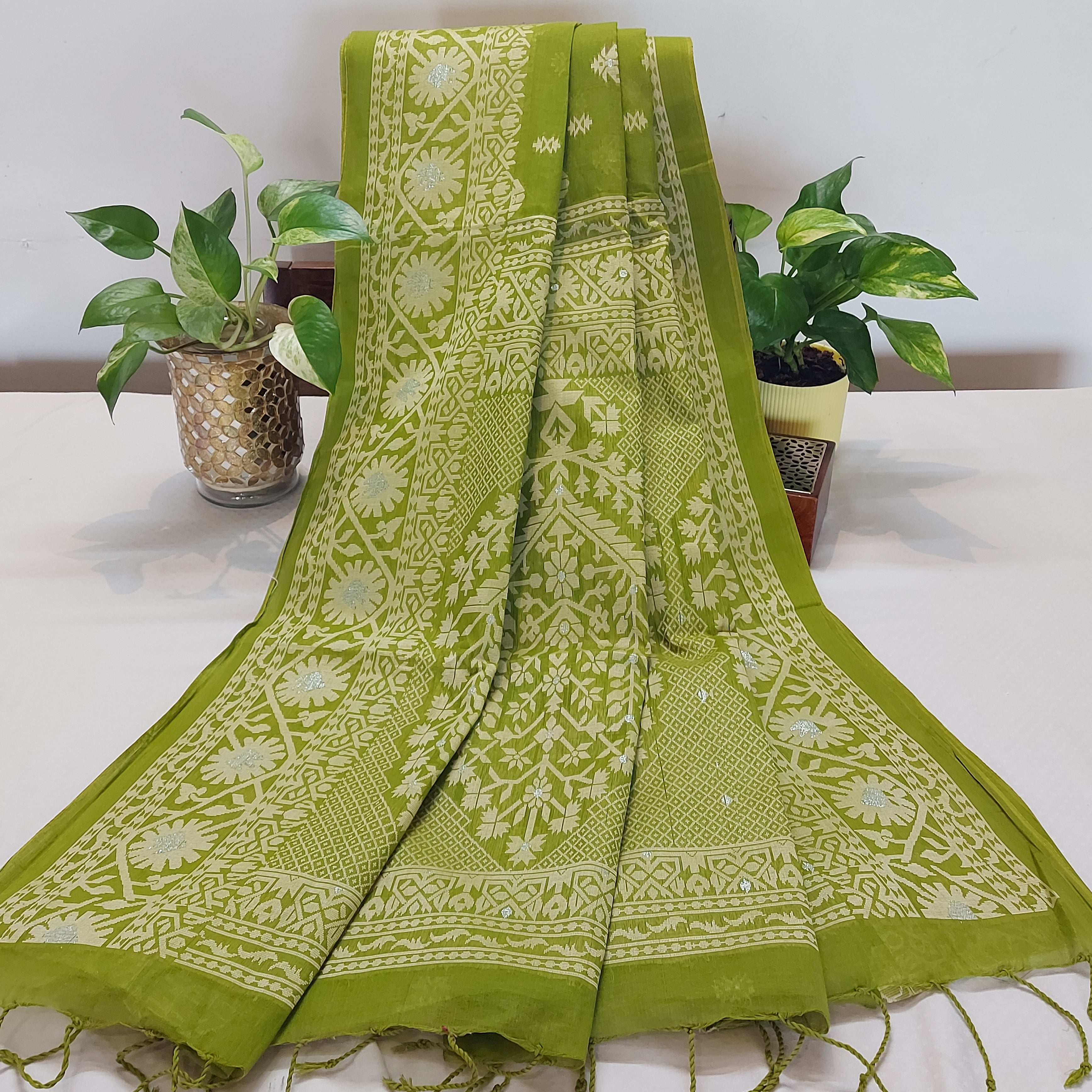 Banarasi Cotton-WeaveGreen