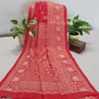 Banarasi Cotton-WeaveRed