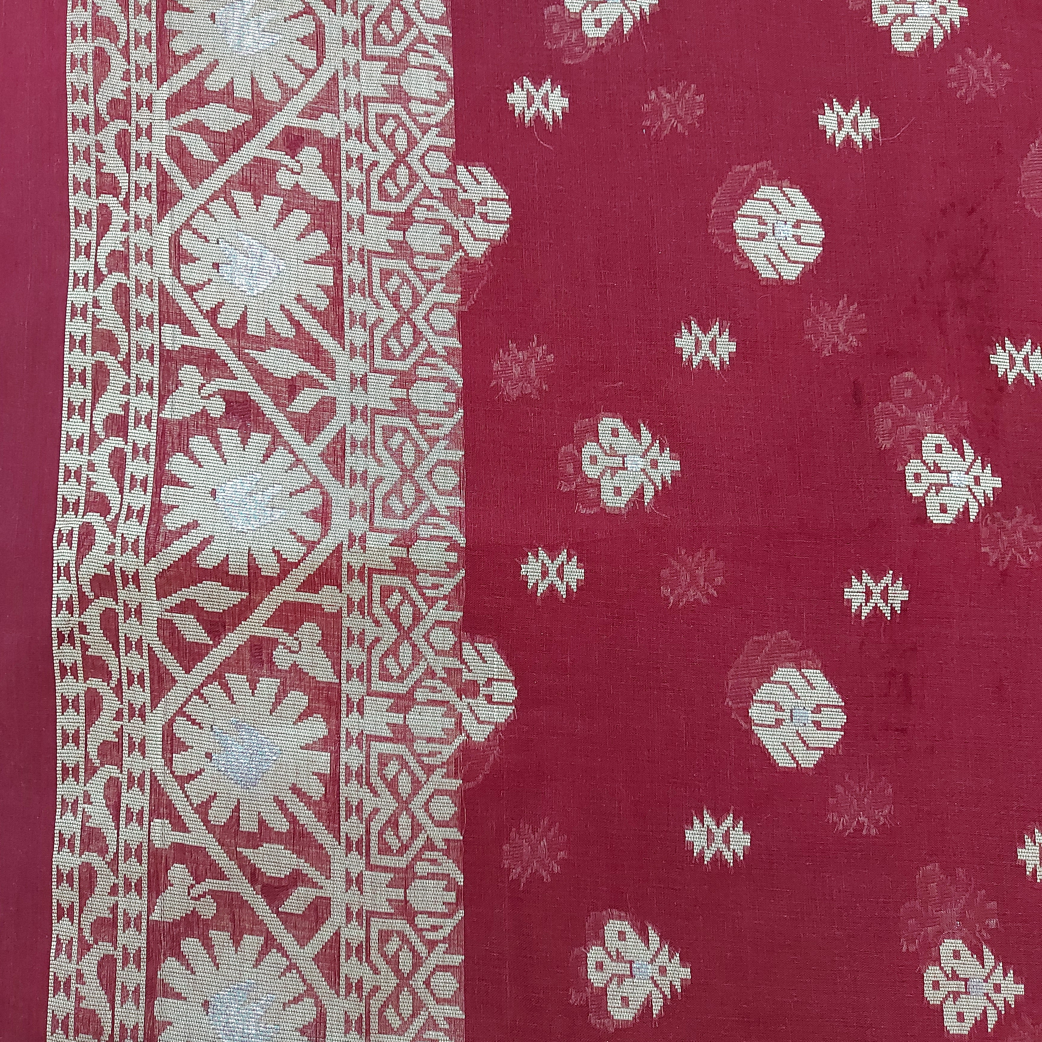 Banarasi Cotton-WeaveMaroon