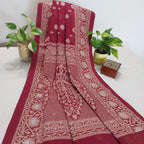 Banarasi Cotton-WeaveMaroon