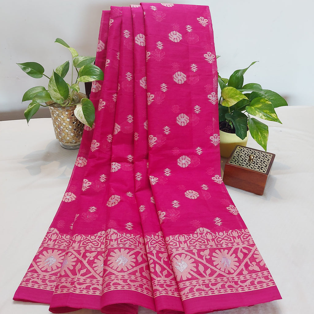 Banarasi Cotton-WeavePink