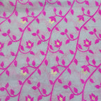 Cotton Dhakai Jamdani-JaalGreyPink