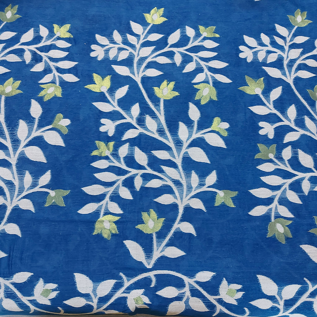 Cotton Dhakai Jamdani-JaalBlue