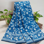 Cotton Dhakai Jamdani-JaalBlue