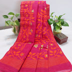 Cotton Dhakai Jamdani-JaalMaroon