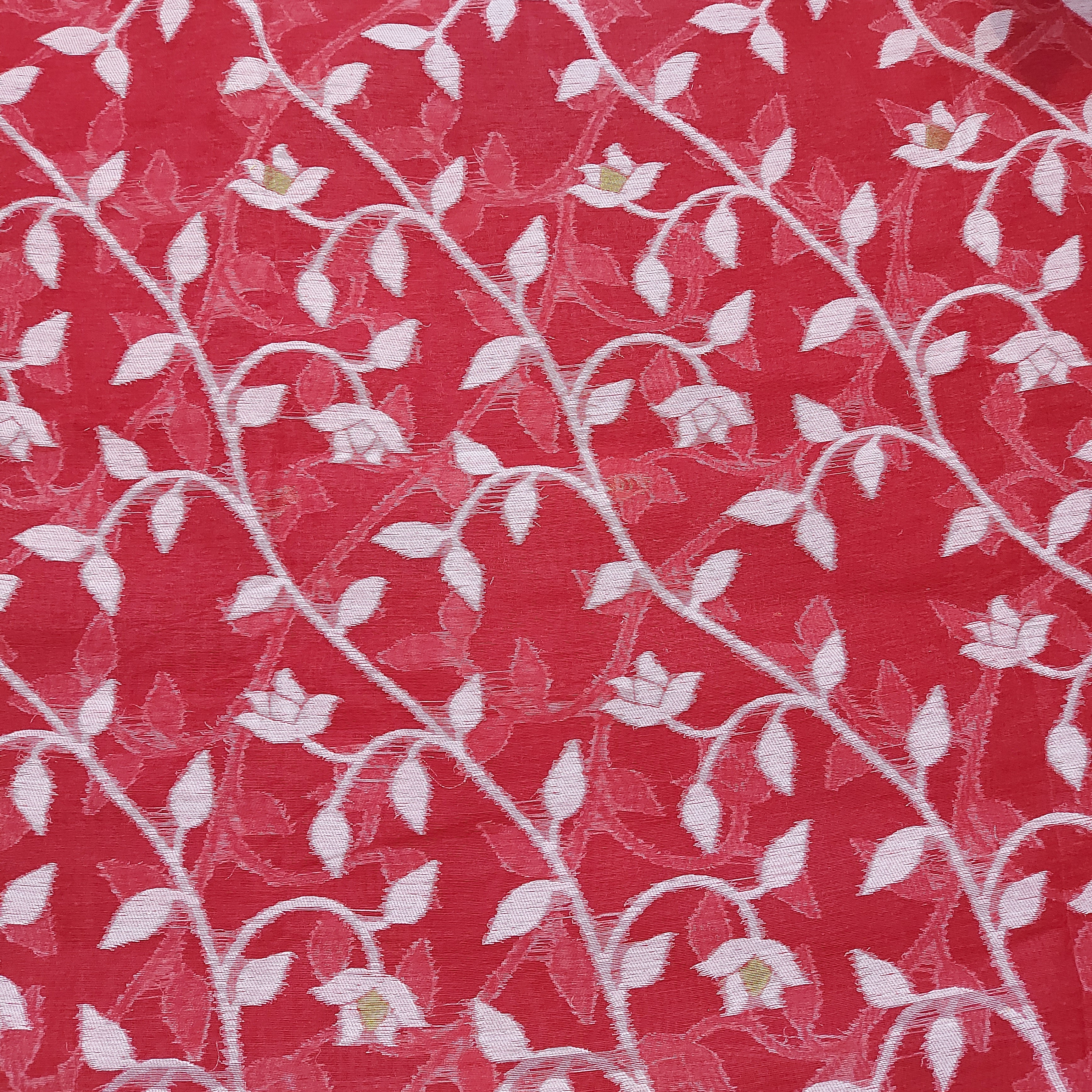 Cotton Dhakai Jamdani-JaalRed