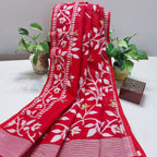 Cotton Dhakai Jamdani-JaalRed