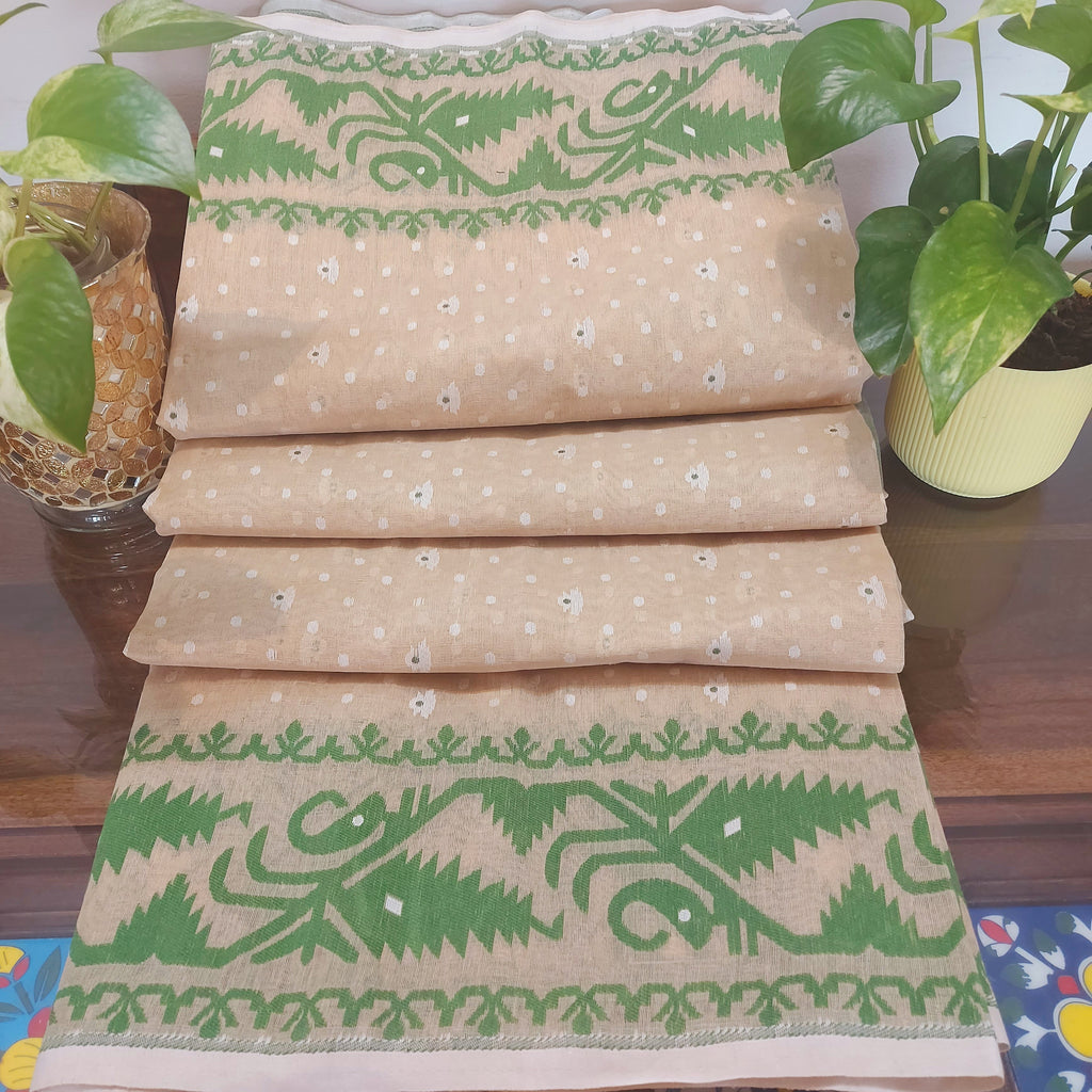 Fawn Meadow - Handwoven Saree