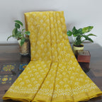 Chanderi Silk-Bagru print Yellow