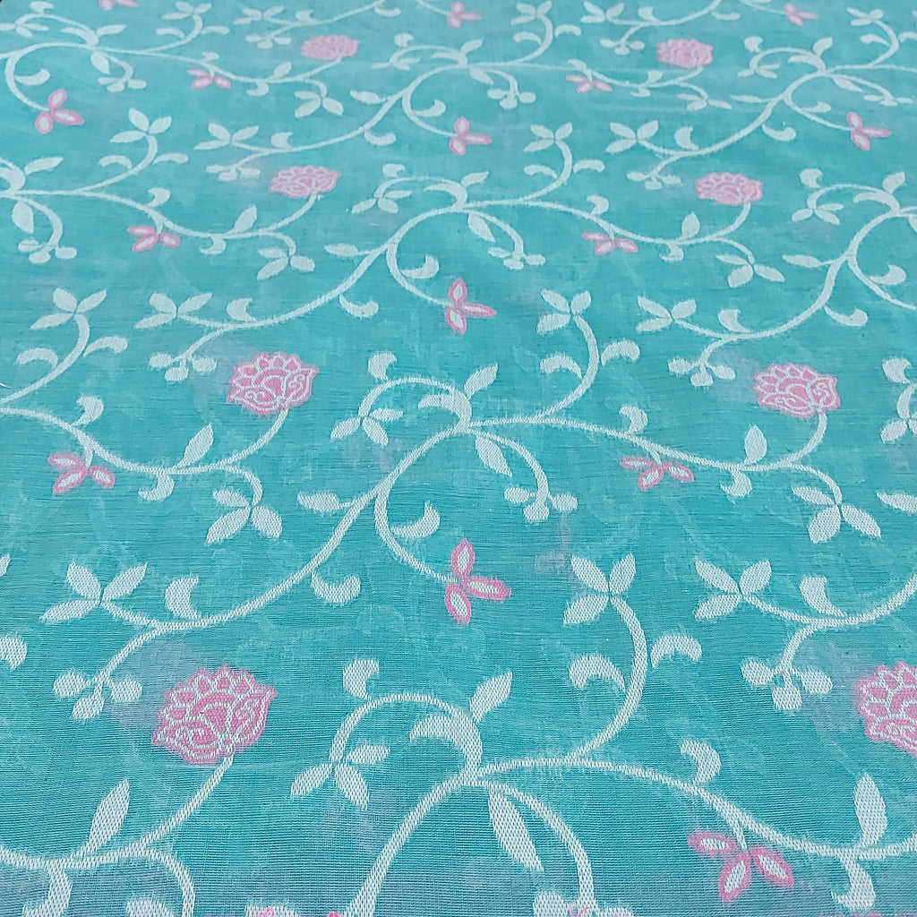 Cotton Jamdani Handloom JaalBlue