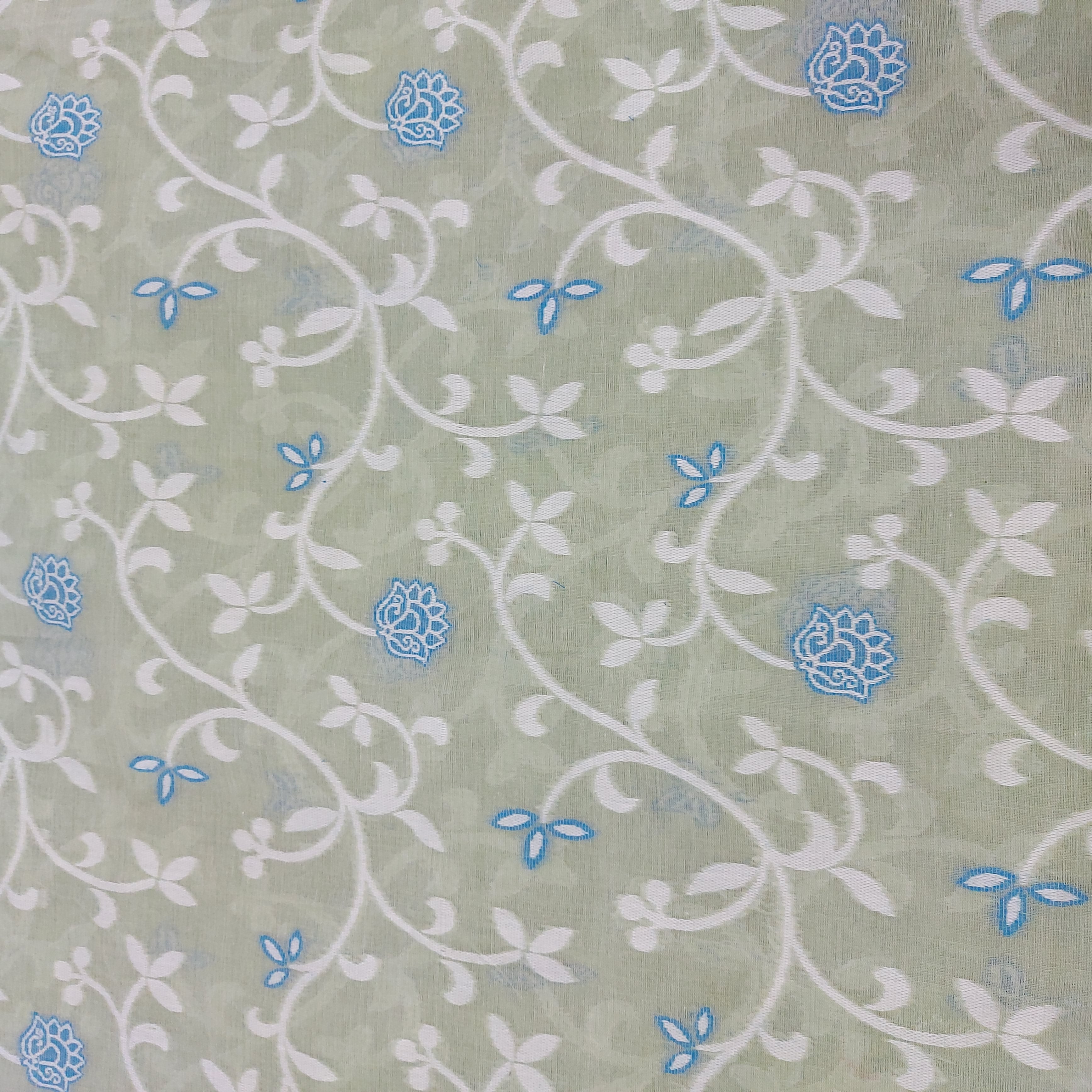 Cotton Jamdani Handloom JaalGreen