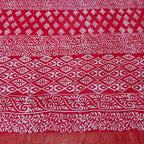 Chanderi Silk-Bagru print Red