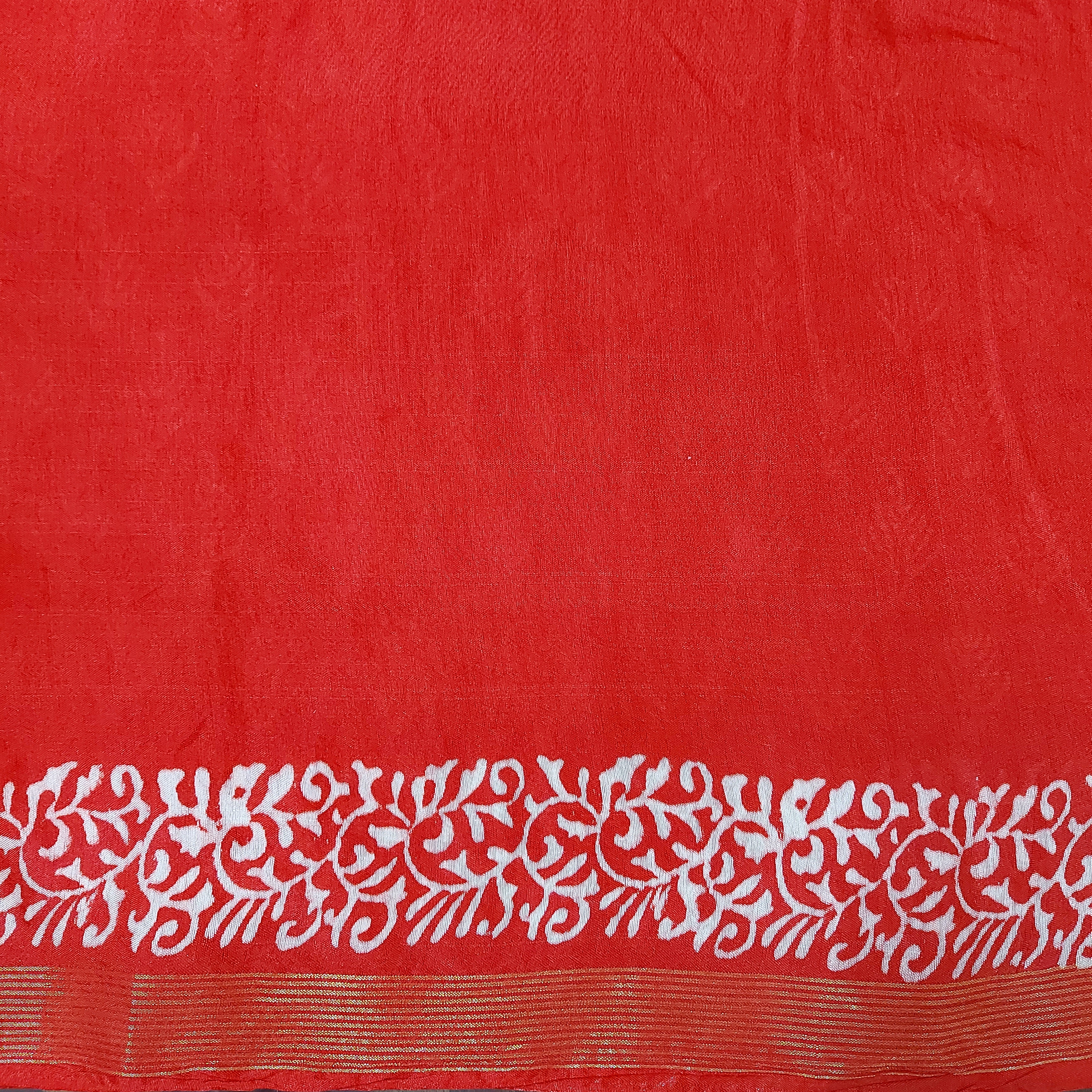 Chanderi Silk-Bagru print Red