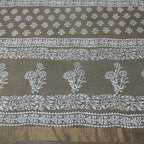Chanderi Silk-Bagru print Green