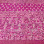 Chanderi Silk-Bagru print Pink
