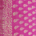 Chanderi Silk-Bagru print Pink