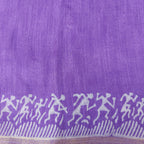 Chanderi Silk-Bagru print Puple