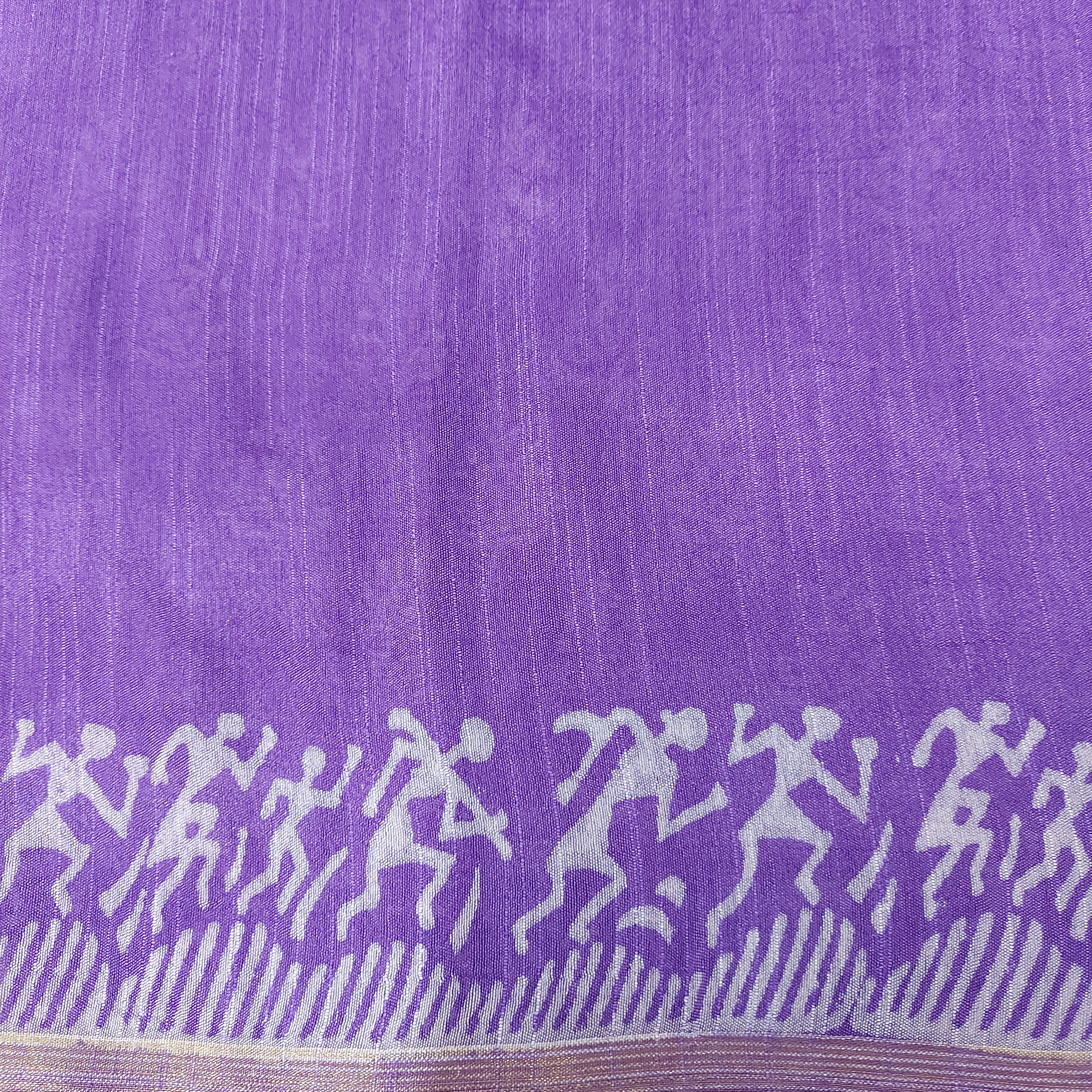 Chanderi Silk-Bagru print Puple