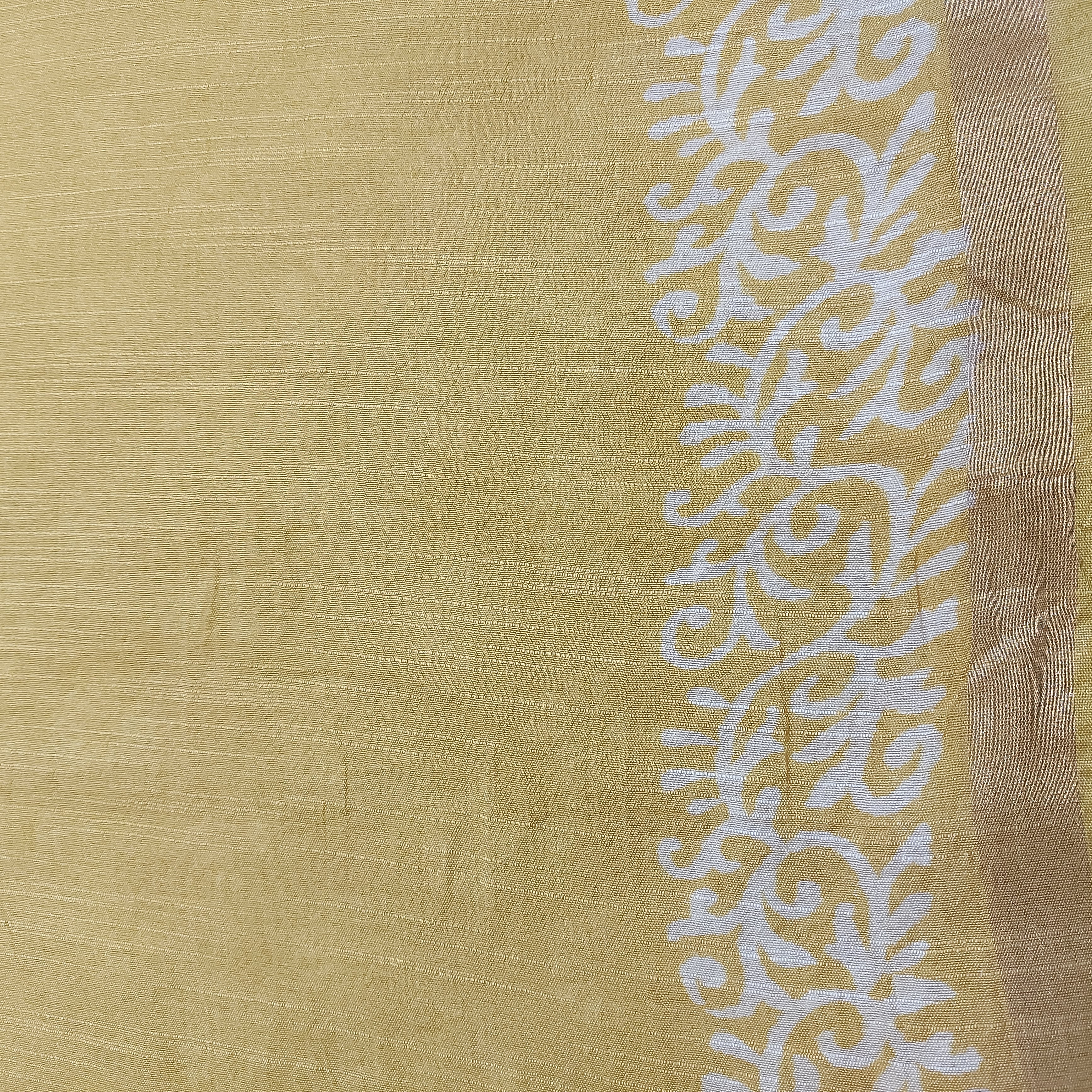 Chanderi Silk-Bagru print Yellow
