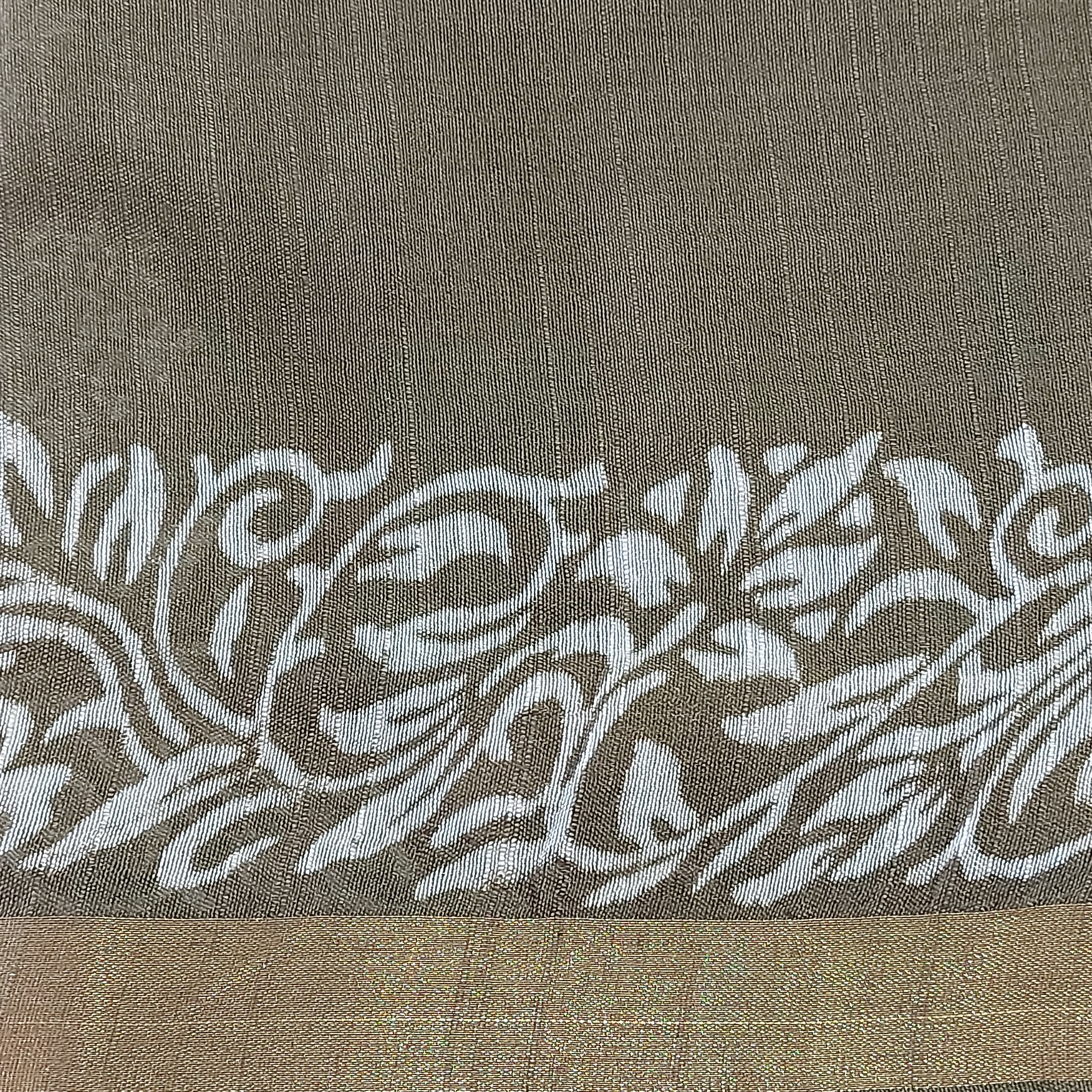 Chanderi Silk-Bagru print Green