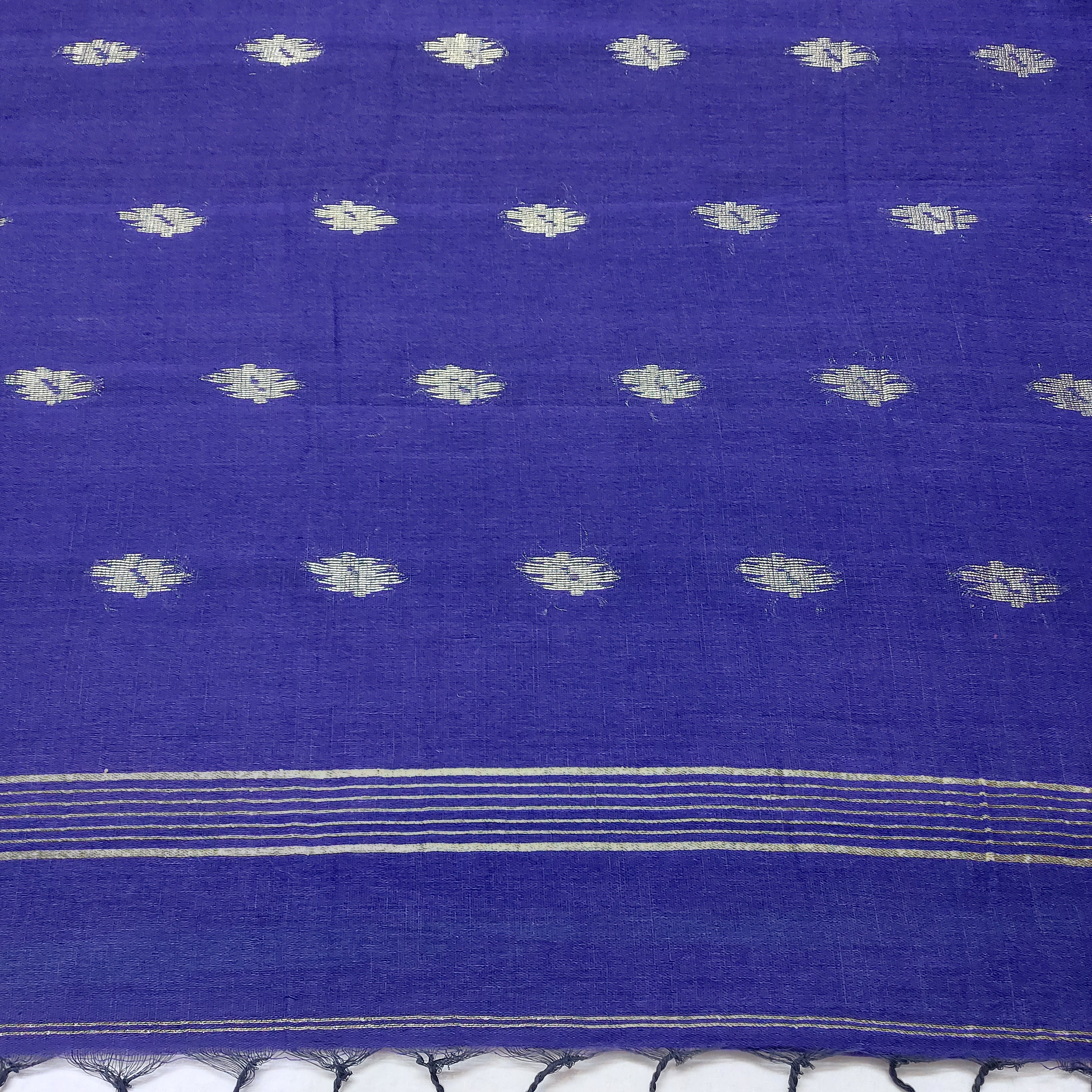 Linen -NavyBluewithGoldBorder WB