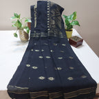 SonaRupa - Black Handloom Saree