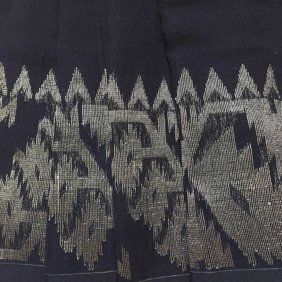 SonaRupa - Black Handloom Saree