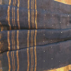Fantasy - Dark Chocolate Linen Saree