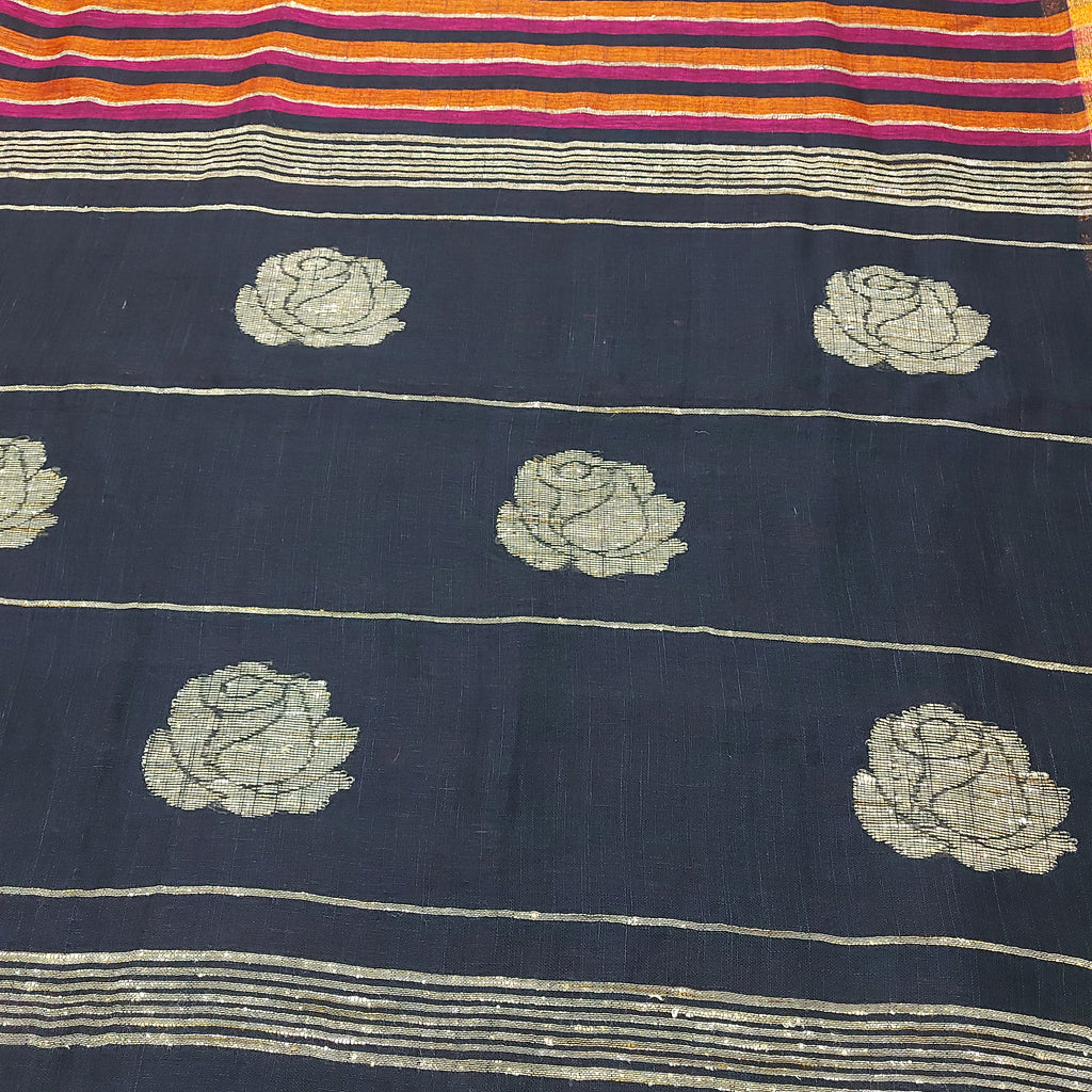 Sandhya - Black Linen-Cotton Blend