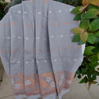 Sada Bahaar - Gray Handloom Jamdani