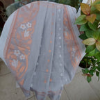 Sada Bahaar - Gray Handloom Jamdani