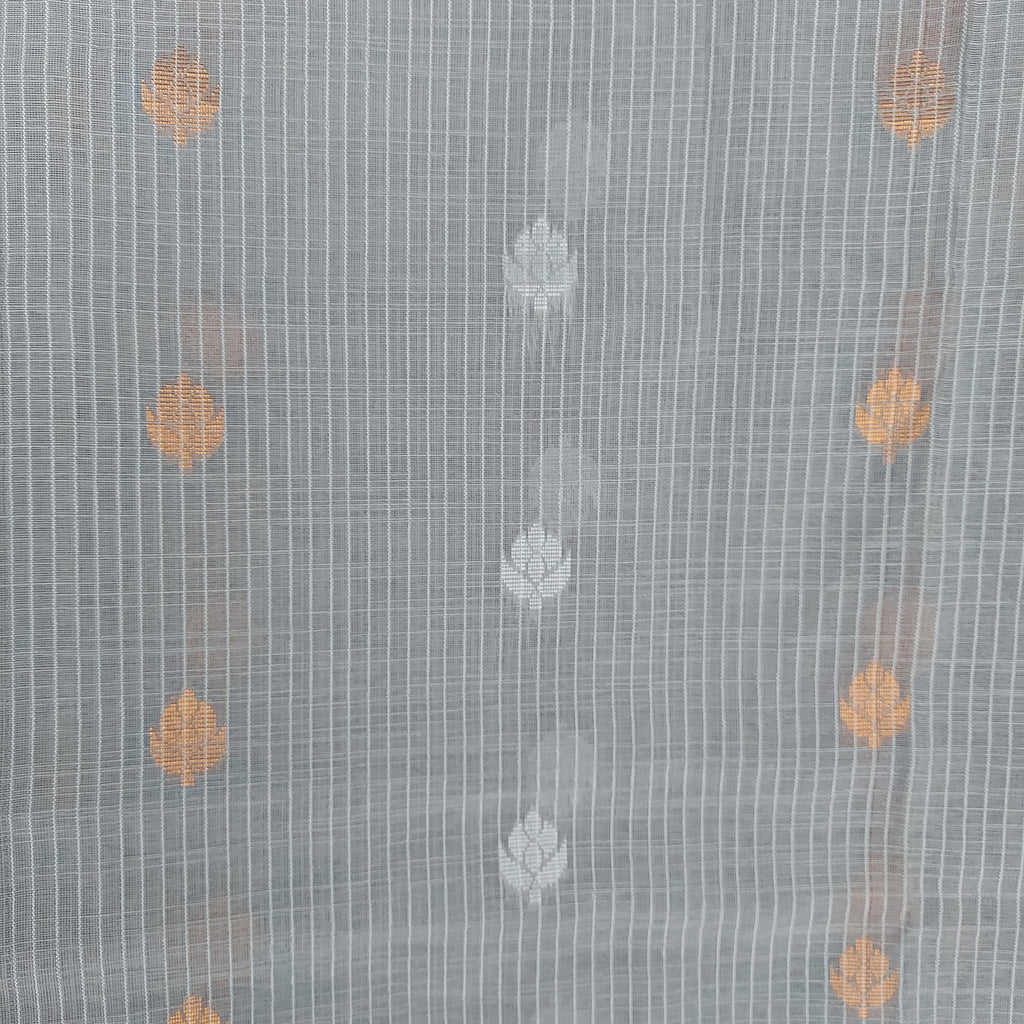 Sada Bahaar - Gray Handloom Jamdani