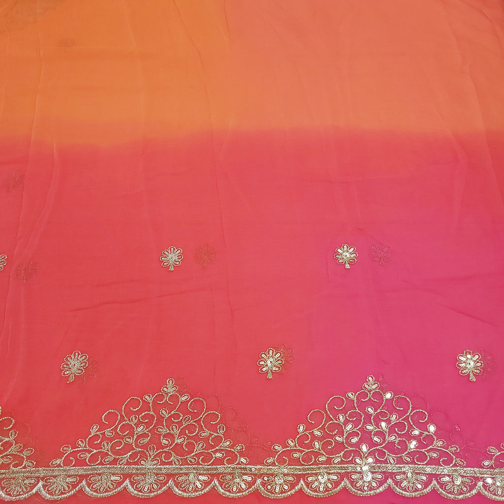 Surya - Sunset Ombre Pure Chiffon