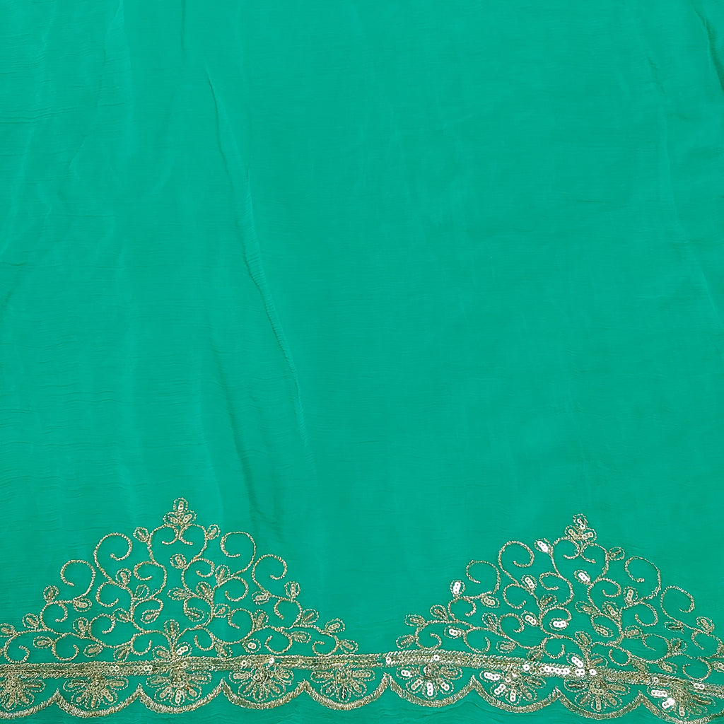 Neelam - Sea Green Pure Chiffon