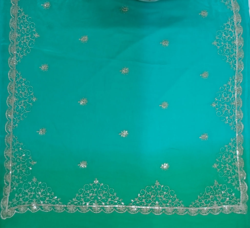 Neelam - Sea Green Pure Chiffon