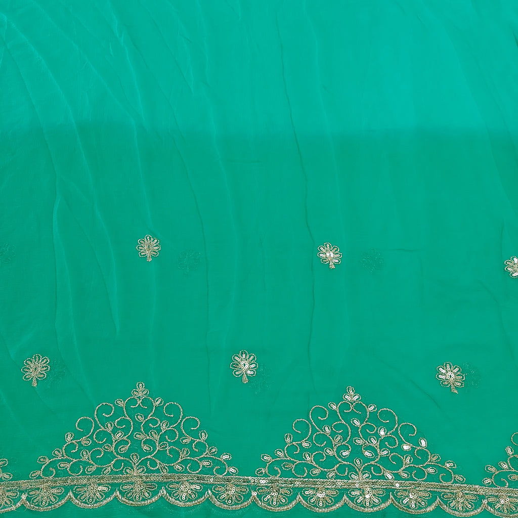 Neelam - Sea Green Pure Chiffon