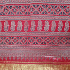 Ragasri - Crimson Modal Silk+Tissue pallu