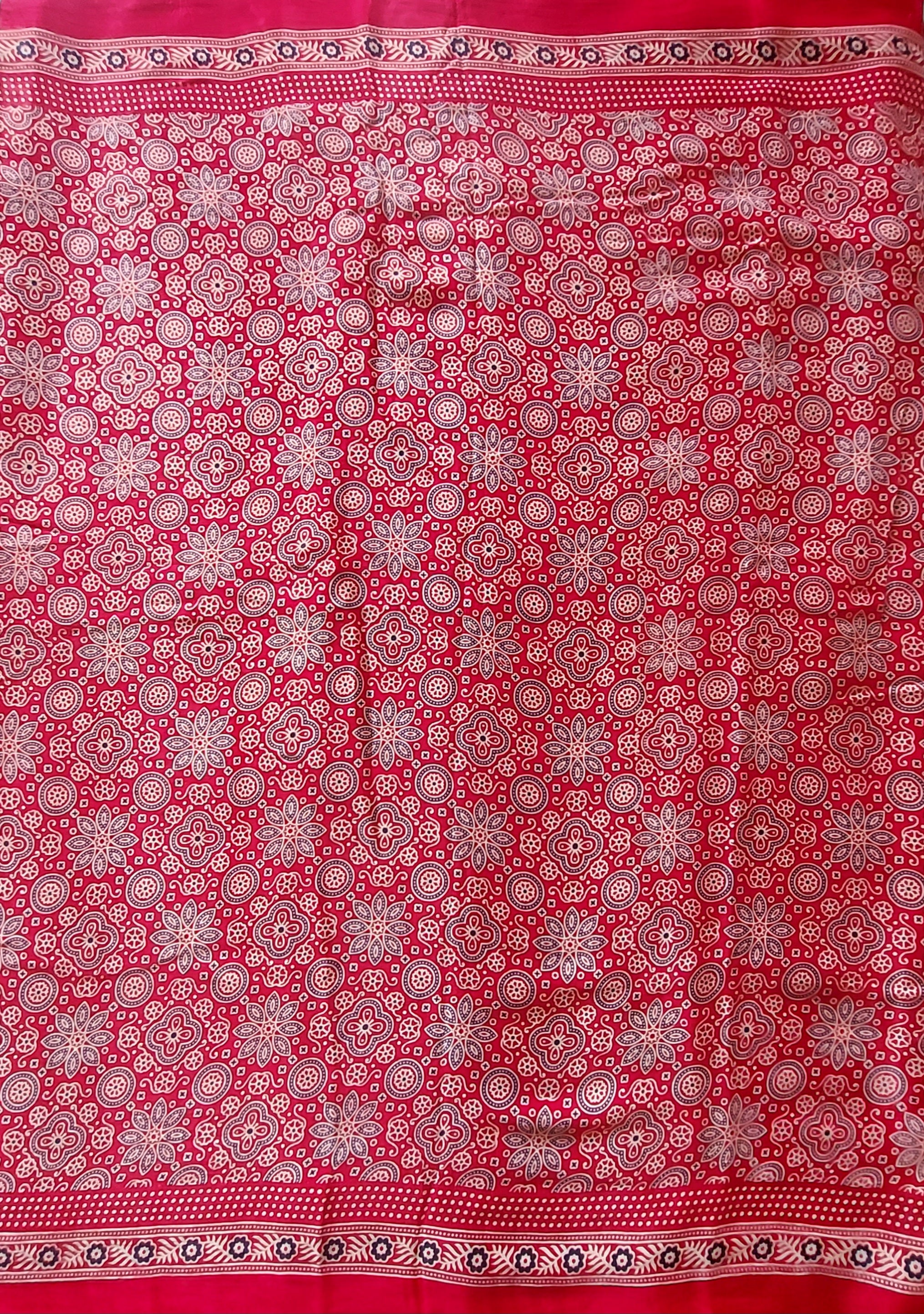 Ragasri - Crimson Modal Silk+Tissue pallu
