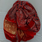 Ragasri - Crimson Modal Silk+Tissue pallu