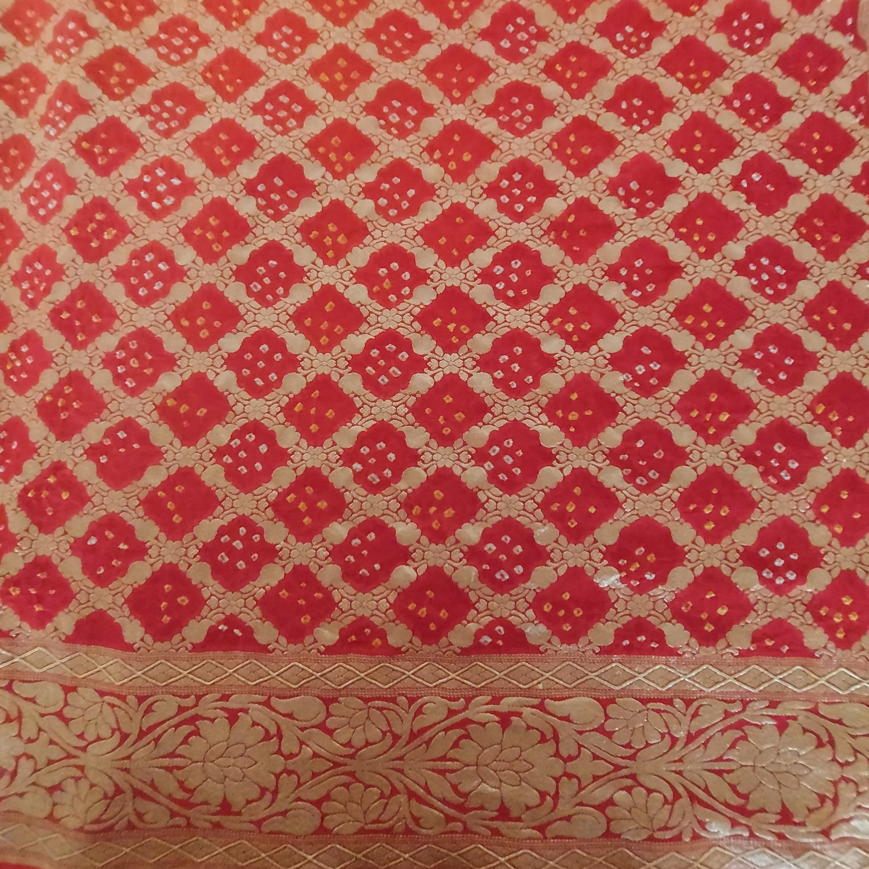 Raktima - Ruby Red Khaddi Georgette