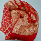 Raktima - Ruby Red Khaddi Georgette