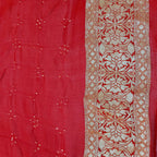 Raktima - Ruby Red Khaddi Georgette