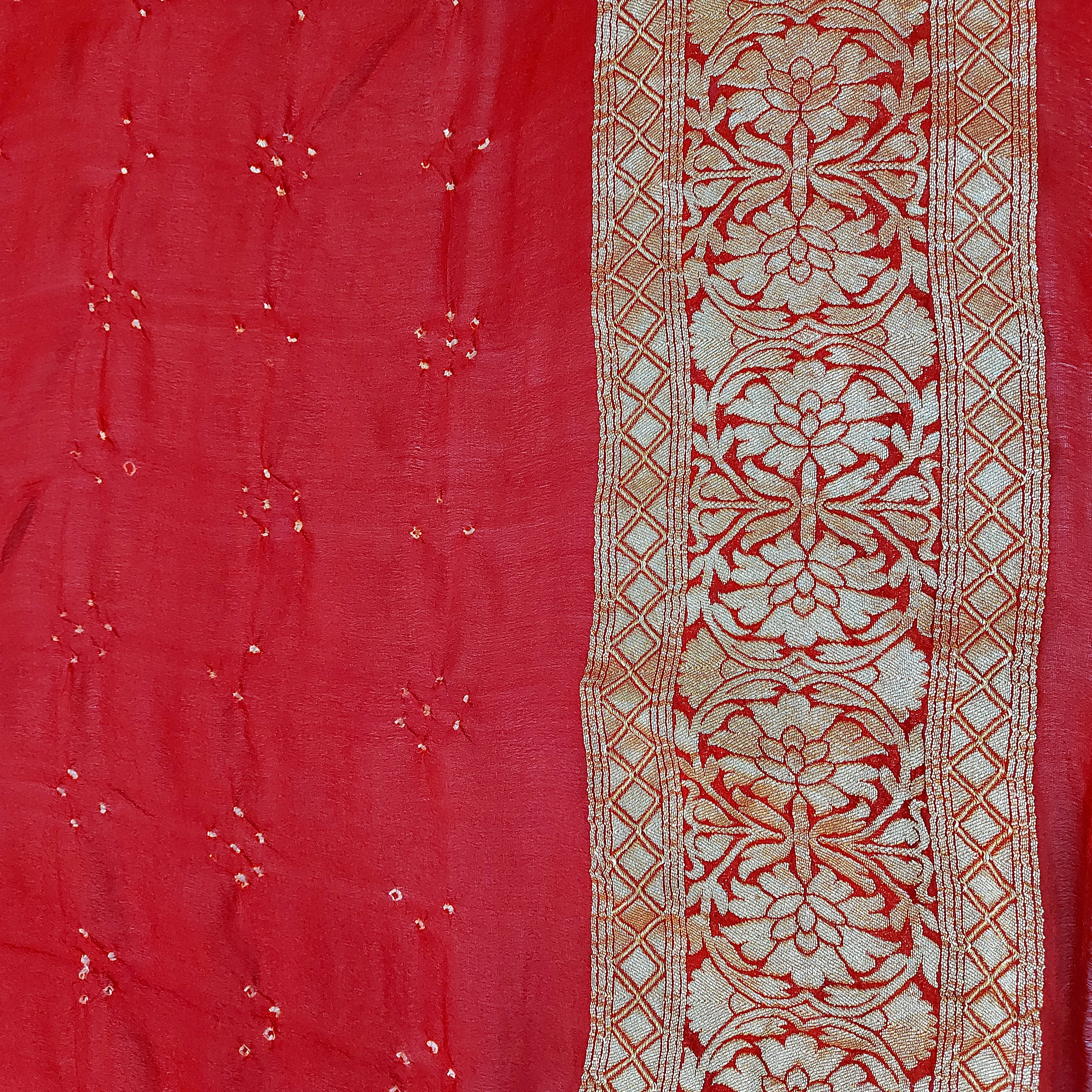 Raktima - Ruby Red Khaddi Georgette