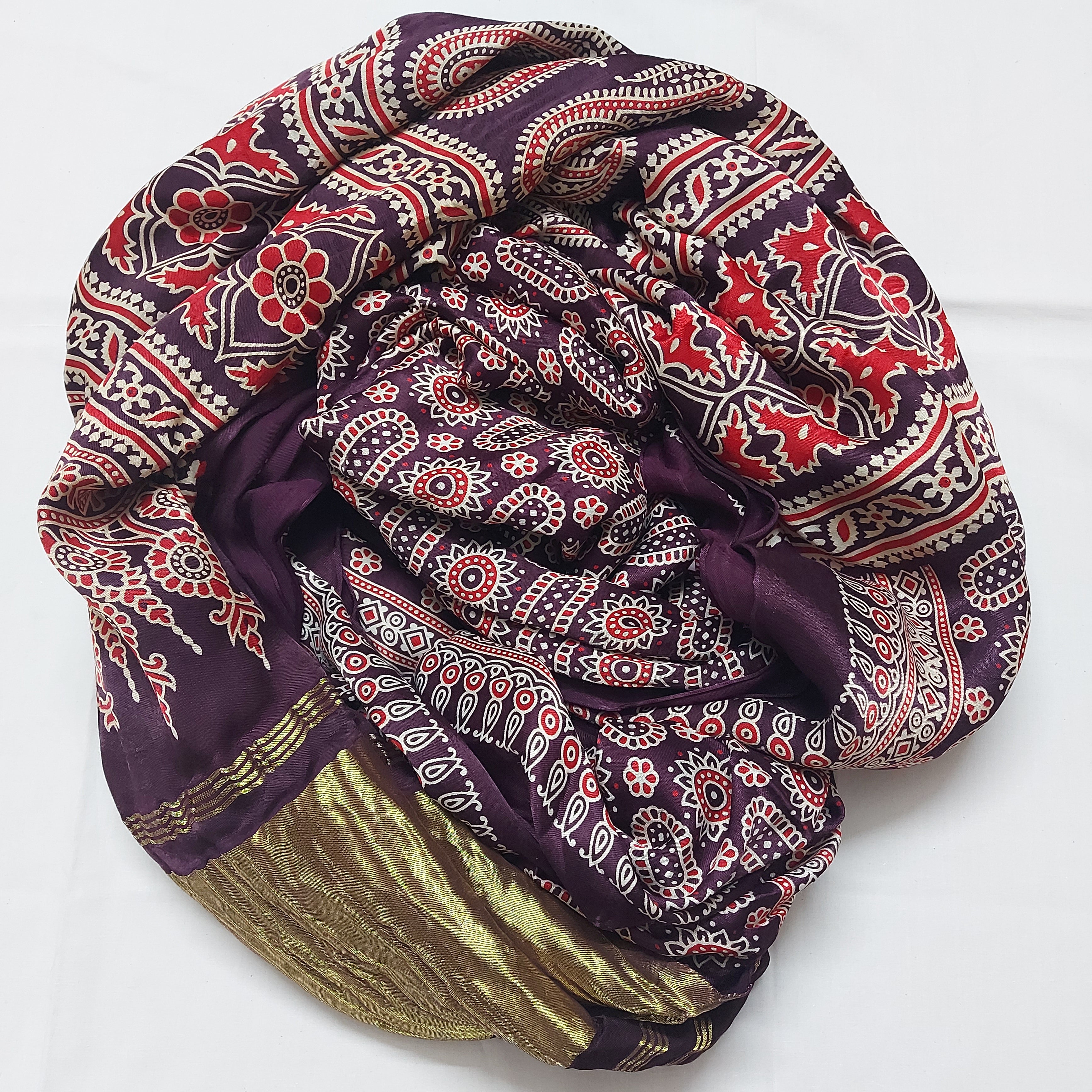 Mallika - Mauve Modal Silk with Tissue pallu