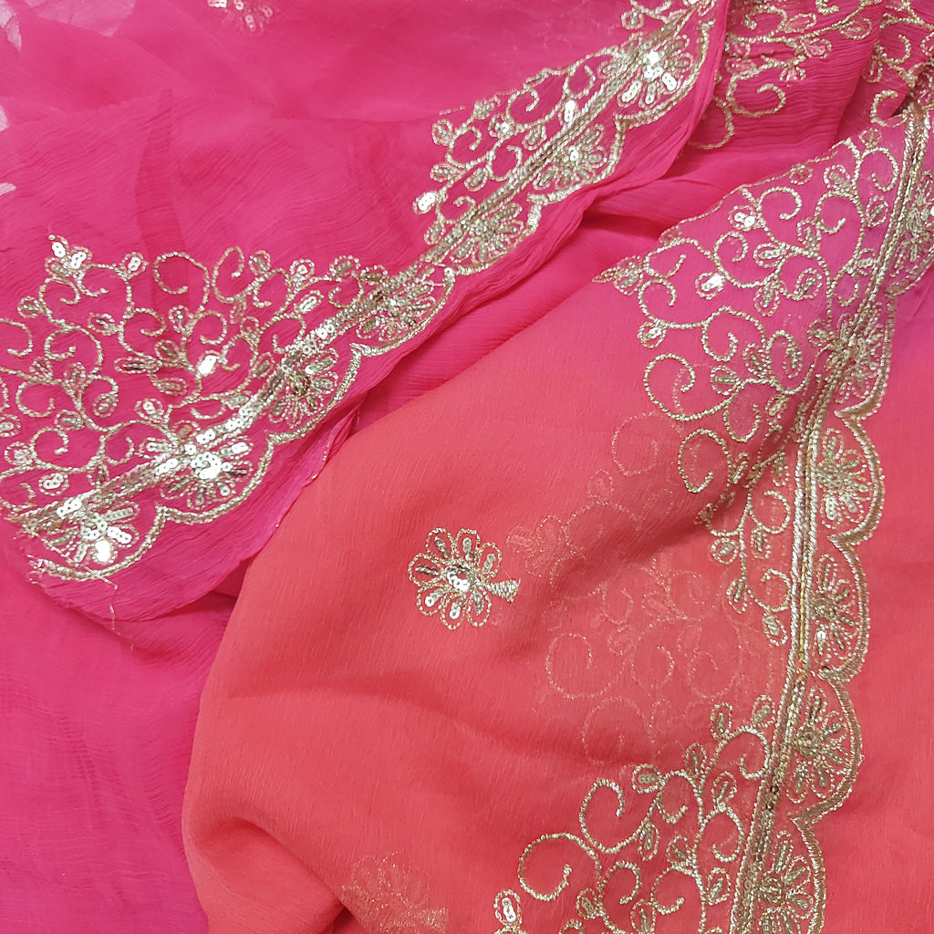 Surya - Sunset Ombre Pure Chiffon