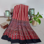 Dhruvika - Deep Red Ajrakh Block Print